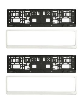 SUPORT NUMAR INMATRICULARE MEGA DRIVE CROMAT SET 2 BUC