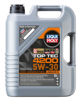 LIQUI MOLY TOP TEC 4200 5W-30- VW 504 00/507 00 (3707)- 5L