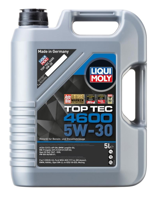 LIQUI MOLY TOP TEC 4600 5W-30- API SM/CF;OPEL DEXOS2- 5L