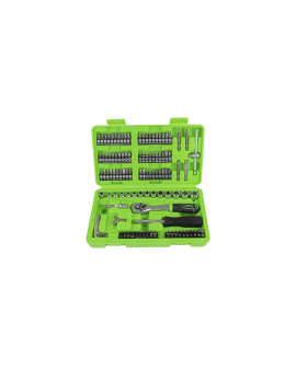 SET BITI SI TUBULARE 1/4` CU SURUBELNITA SI CLICHET 130 BUC JBM