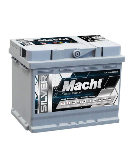ACUMULATOR MACHT SILVER POWER 12V 65 AH (610 A; 242X175X190)