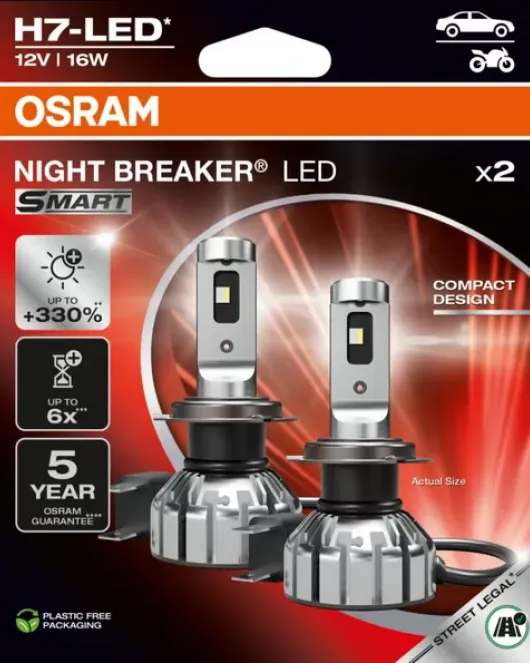 SET BEC LED OSRAM NIGHT BREAKER H7 LED SMART