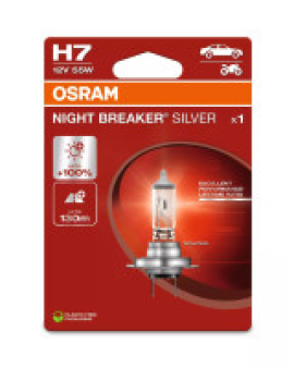 BEC OSRAM NIGHT BREAKER SILVER H7 12V 55W PX26D BLISTER