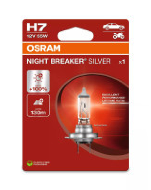 BEC OSRAM NIGHT BREAKER SILVER H7 12V 55W PX26D BLISTER